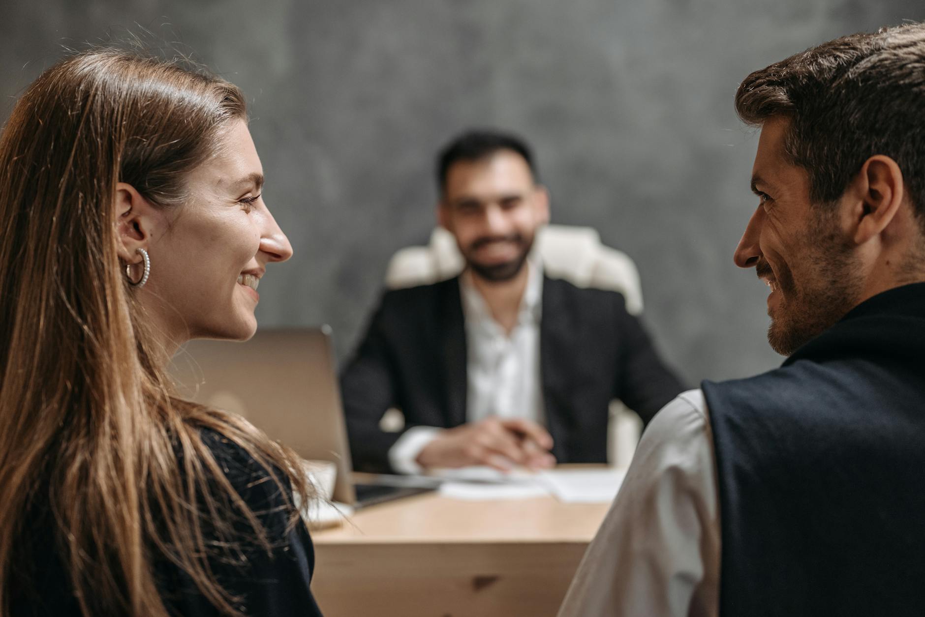 people at lawyers office