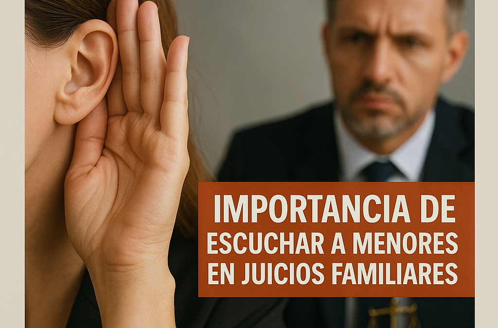 Importancia de escuchar a menores en juicios familiares