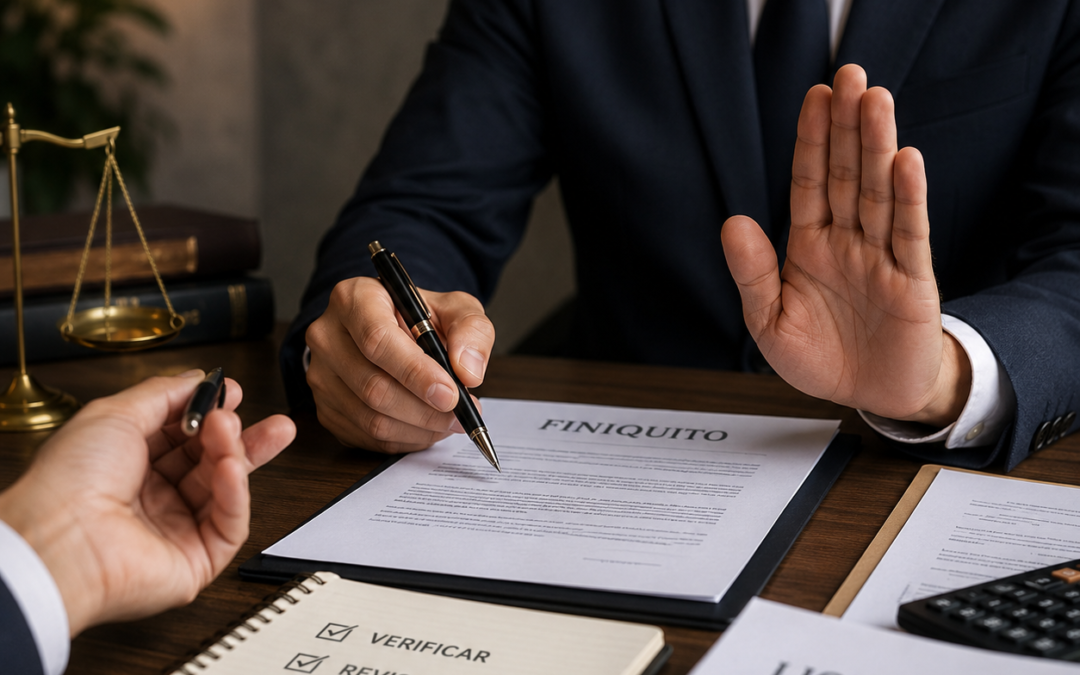 Finiquito vs. liquidación: diferencias, conceptos y errores frecuentes al firmar
